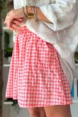 Nonni Gingham City Short Sherbet Coral
